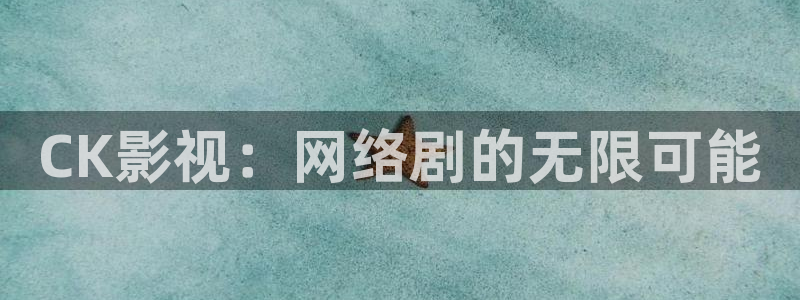 丝瓜襄：CK影视：网络剧的无限可能